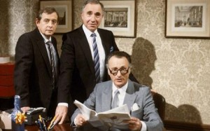 A picture from the TV programme 'Yes Minister'