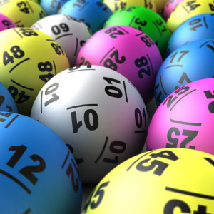 A picture of lotto balls